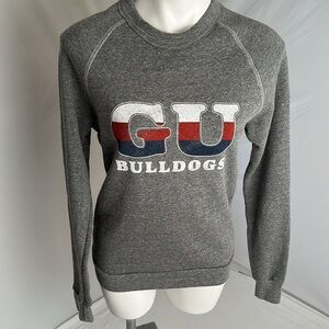 Alternative Apparel Gonzaga University Bulldogs gray red white blue sweatshirt